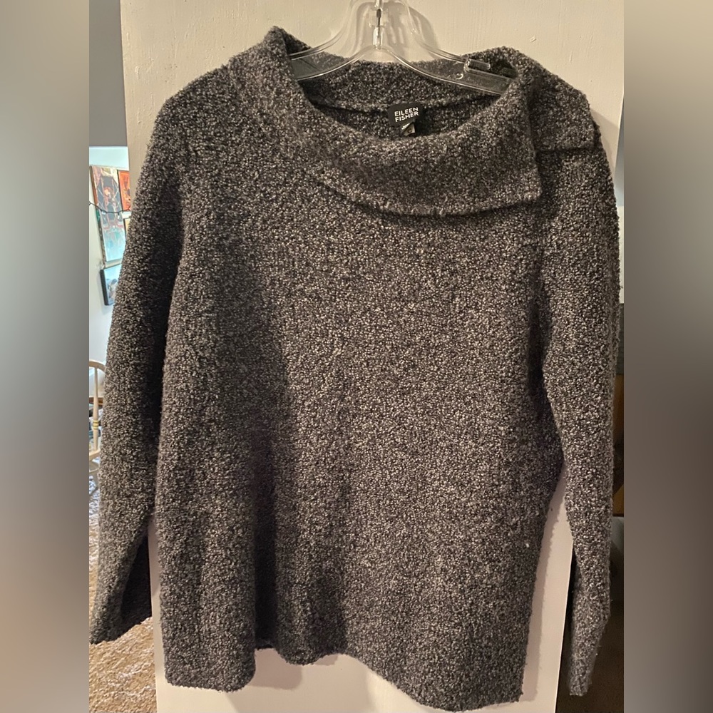 Eileen Fisher Grey Speckled Sweater